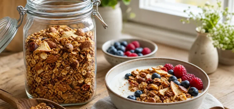 Pepparkaksgranola med vinteräpplen och nötter Pepparkaksgranola med vinteräpplen och nötter