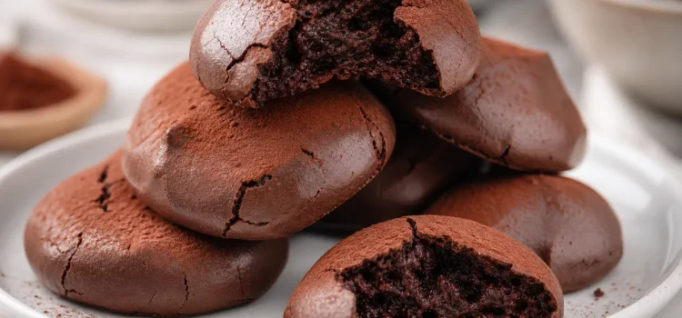 Sega franska chokladmaränger med krispig yta